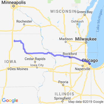 map and directions from mason city, iowa to mpls stp airport