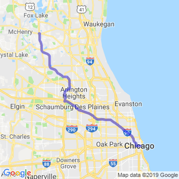how long from downtown chicago to o hare